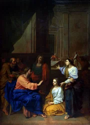 Cristo con Marta y María